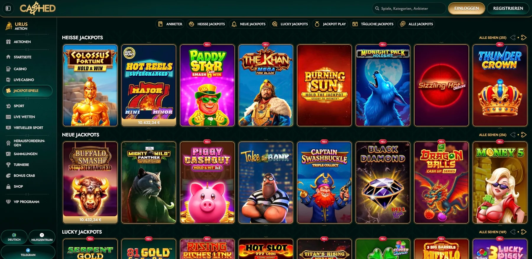 Cashed Casino Jackpots